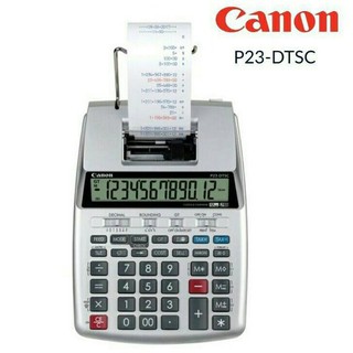 Canon Printing Calculator รุ่น P23-DTSC II เครื่องคิดเลขตั้งโต๊ะ Canon เครื่องคิดเลขพิมพ์กระดาษ ไม่มี อะแดปเตอร ์