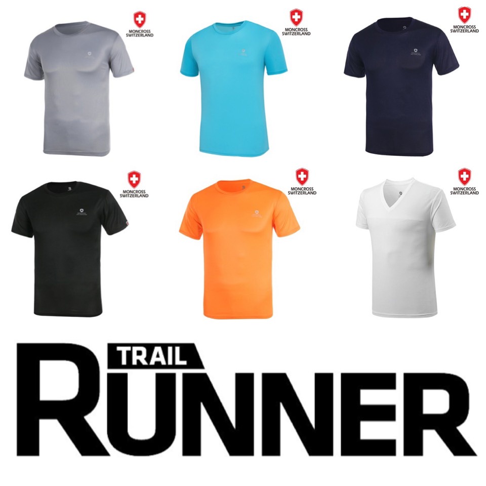 MONCROSS SWITZERLAND เสื้อยืดผู้ชายแขนสั้น SUPER LIGHT STRETCH MESH