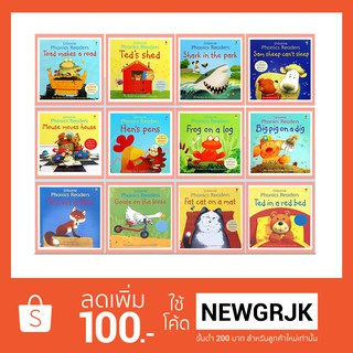 หัดอ่านโฟนิกชุดแนะนำ Usborne Phonics Readers 12 เล่ม นิทานภาษาอังกฤษ หนังสือหัดอ่าน นิทานก่อนนอน