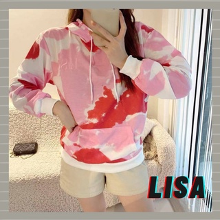 เสื้อฮู้ด สีพาสเทล งานปัก LISA มีกระเป๋าหน้า สวยน่ารัก มี 3 สี