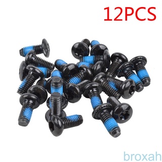 12pcs Mountain Bike Brake Rotor Bolts Screws Stainless Steel T25 Bicycle Brake Disc Bolts Screw  【broxah】