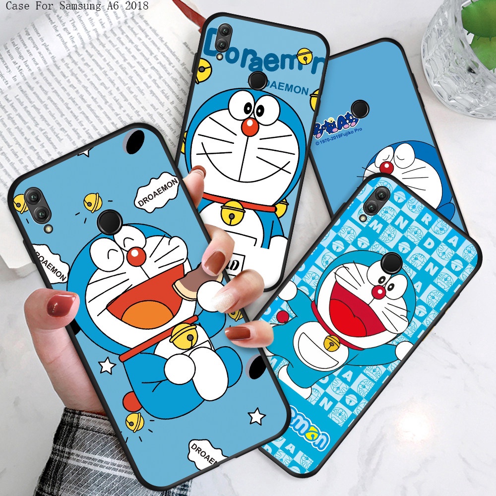 Samsung Galaxy A7 A6 A8 A9 2018 Plus Pro 2019 A9S Star A8S A6+ A8+ A750 A530 A730 สำหรับ Case Doraemon เคส เคสโทรศัพท์ เคสมือถือ