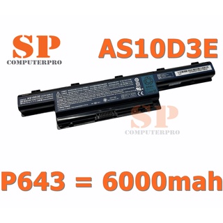 ACER Battery แบตเตอรี่ ของแท้ ACER TRAVELMATE P643 Model AS10D3E= 6000mah