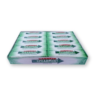 ริกลี่ย์ สเปียร์มินต์ ขนาด 13.5กรัม ยกแพ็ค 20แท่ง หมากฝรั่ง WRIGLEYS SPEARMINT GUM