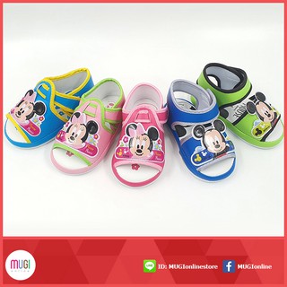 รองเท้าหัดเดินเด็ก ลาย Mickey Minnie Mouse BM2-45 ลิขสิทธิ์แท้ 💯%