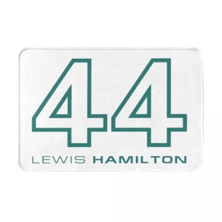 Lewis Hamilton (3) พรมเช็ดเท้า ผ้าสักหลาด กันลื่น ดูดซับน้ํา แห้งเร็ว ลายโลโก้ 16x24 นิ้ว สําหรับห้องน้ํา พร้อมส่ง