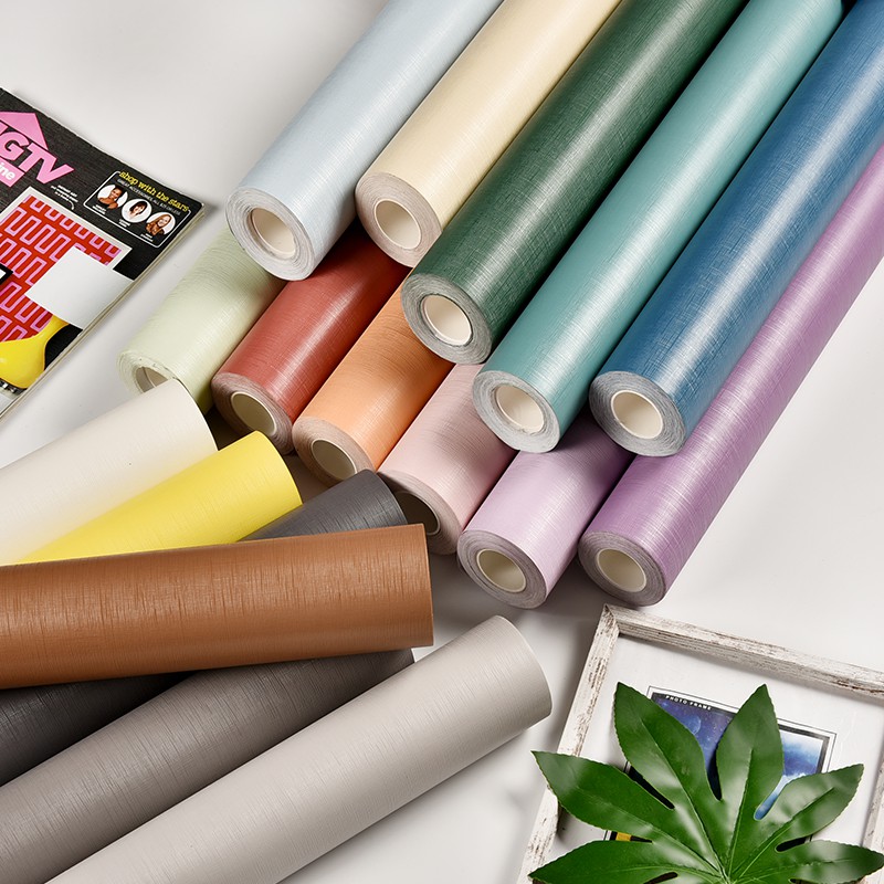 🌟PVC self adhesive wallpaper🌟❦ปรับปรุงห้องนอนวอลล์เปเปอร์หอพักกันน้ำ