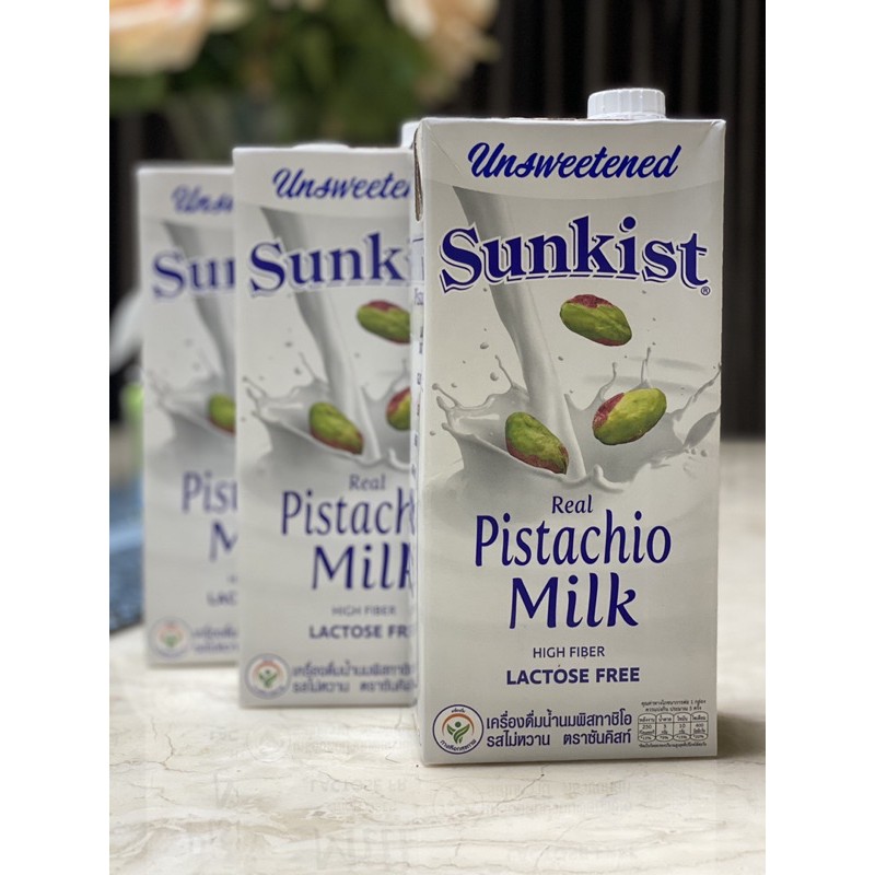 KETO นมพิตาชิโอ้ รสจืด Sunkist Pistachio Milk Unsweetened 946ml Shopee Thailand