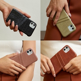 (โค้ด8MUSE65ลด65.-)(11 Series)MUSE Card Holder Phone Case EARTH Tone