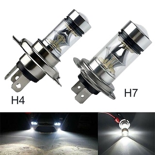 หลอดไฟหน้ารถยนต์ Led H7 H4 DRL H9 H8 H11 9005 Hb3 9006 Hb4 H1 H3 3000K 6000K 12000K 12V ขนาดเล็ก สีฟ้าน้ําแข็ง 2 ชิ้น