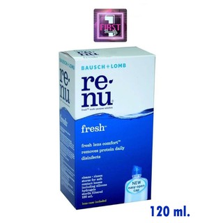 Renu Fresh Multi Purpose Solution 120 ml รีนิว เฟรช น้ำยาล้างคอนแทคเลนส์