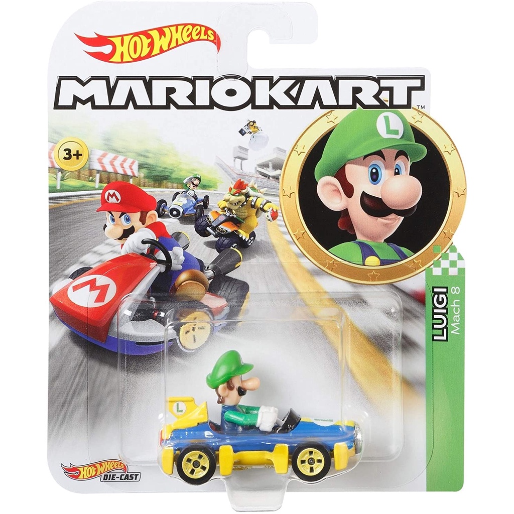 Hot Wheels Mario Kart Luigi Mach 8 GBG27
