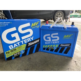 แบตเตอรี่ Gs N-55 70B24L EFB Start&amp;Stop Mazda2 Skyactiv พร้อมส่ง