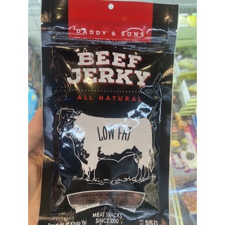 เนื้ออบแห้ง รมควัน ตรา แดดดี้ แอนด์ ซันส์ 55 G. Beef Jerky All Natural Low Fat ( Daddy &amp; Sons )