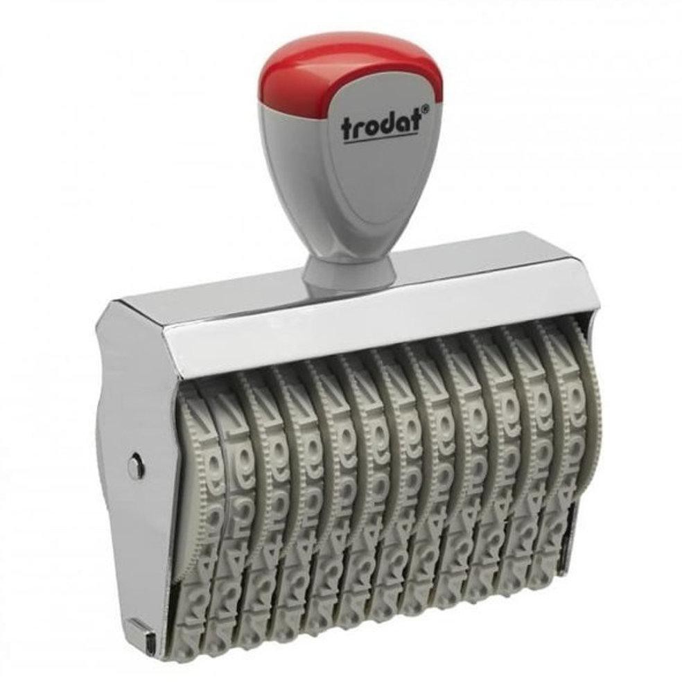 โทรดัท ตราประทับตัวเลขแบบหมุนด้วยมือ 12 หมายเลข 7 มม. สูง 15712 หมายเลขแสตมป์