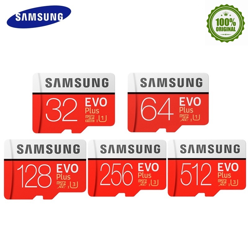 【New】SAMSUNG Memory Card Micro SD Card 256GB 32G 64GB Microsd 16GB 128GB 512G SDHC SDXC Grade EVO+ C10 UHS TF SD Cards..