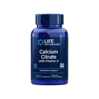 Life Extension Calcium Citrate With Vitamin D 200c