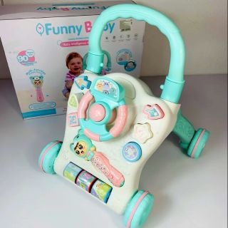 รถผลักเดิน ปรับหนืดได้ ของเล่นไมโครโฟน funny baby