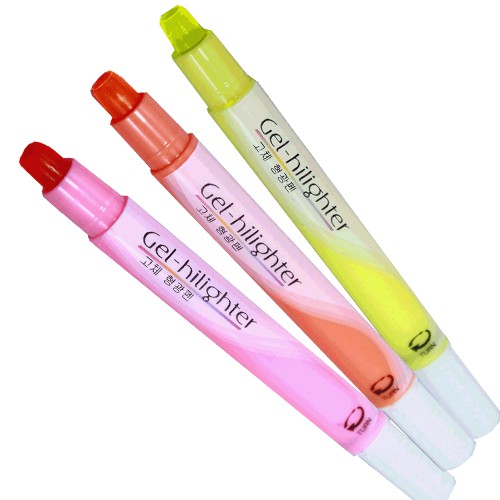 Z MOMIJI ปากกาเจลไฮไลท์ ปากกาไฮไลท์ เปิดฝาทิ้งไว้หมึกไม่แห้ง นำเข้าจากเกาหลี ยกกล่อง 12 ด้าม