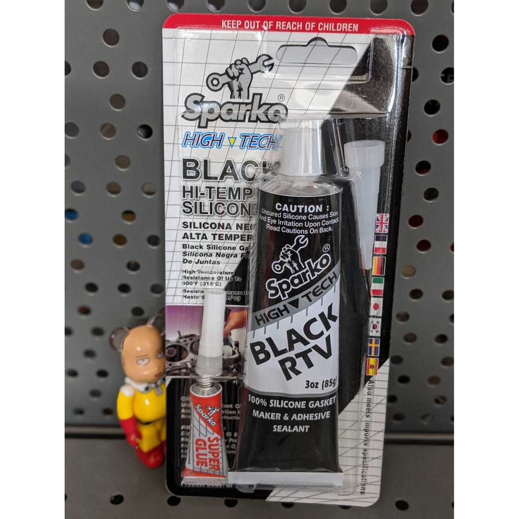 SPARKO กาวแทนปะเก็น กาวติดฝาสูบ ทนความร้อนสูง สีดำ/แดง ขนาด 85 กรัม  พิเศษแถม กาว superglue  ซื้อหลอดเดียวก็ขาย!!! - รูปที่ 2