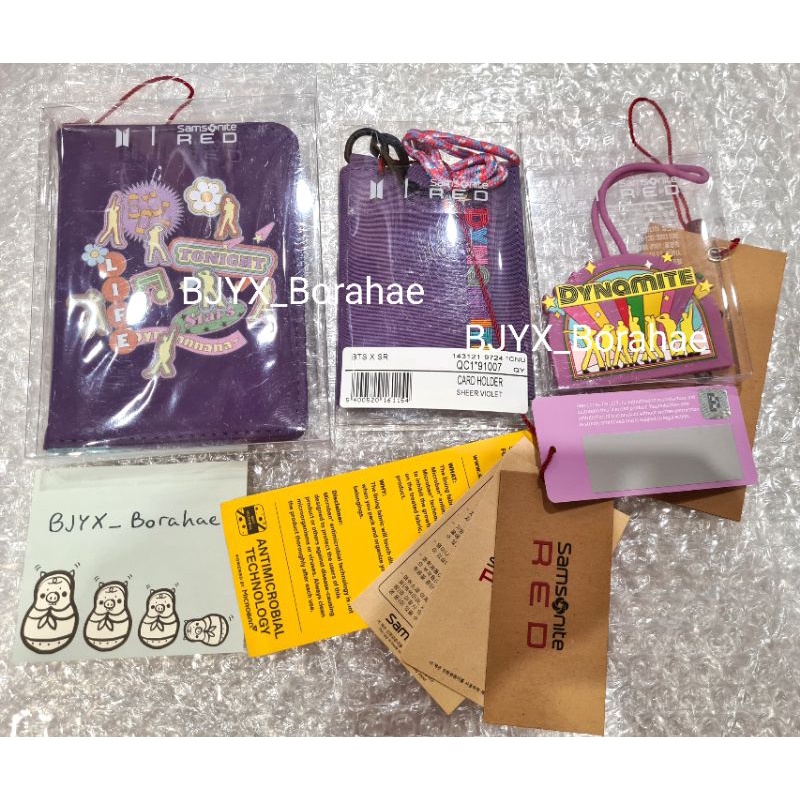 (พร้อมส่ง) ซีล ของแท้ 100% BTS x Samsonite Red บังทัน เซต 3 ชิ้น ปกพาสปอร์ต Passport Cover ที่ใส่การ