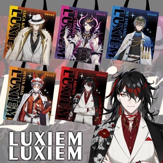 Comic LUXIEM กระเป๋าถือ กระเป๋าช้อปปิ้ง ผ้าแคนวาส ลายการ์ตูนอนิเมะ NIJISANJI Vox Mysta Ike แฟชั่น สําหรับนักเรียน