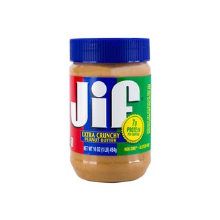 จิฟ เนยถั่วบดหยาบ 454 กรัม Jiff Peanut Butter Grinding 454 grams