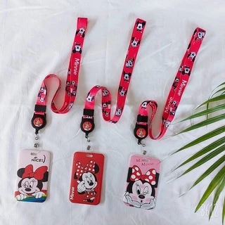 NEW labubu ลาบูบู สายคล้องคอสำหรับใส่บัตรลายการ์ตูนมีหลายแบบ