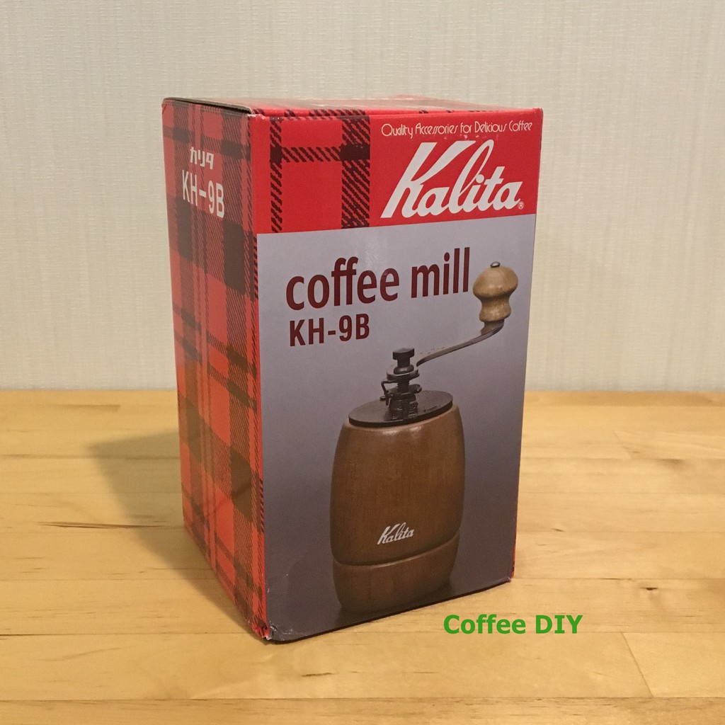 เครื่องบดกาแฟ Kalita Coffee mill KH-9B ทำจากไม้จริง เครื่องบดกาแฟมือหมุน