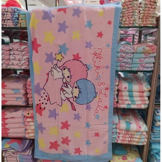 SANRIO ผ้าขนหนูเช็ดตัว ขนาด 25x50 นิ้ว ลายลิตเติ้ลทวินสตาร์