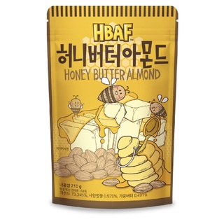 🔥ยอดฮิต🔥เอชบีเอเอฟ ฮันนี่ บัตเตอร์ อัลมอนด์ 210 กรัม / Honey Butter Almond (HBAF) 210g.