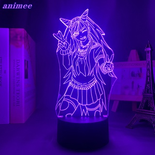 Danganronpa Ibuki Mioda โคมไฟกลางคืน Led อะคริลิค 3d สําหรับตกแต่งห้องนอนเด็ก ของขวัญเด็ก Ibuki Mioda+G*F