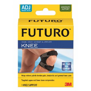 Futuro Dual Knee Strap Support ของแท้100% ฟูทูโร่ อุปกรณ์พยุงลูกสะบ้าเข่า แถบรัดคู่ แบบปรับกระชับได้