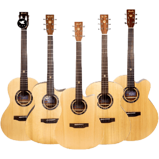 Kazuki Soul Series Top Solid Acoustic Guitar กีต้าร์โปร่ง คาซูกิ หน้าไม้แท้ Mahogany แถมฟรี กระเป๋าบุฟองน้ำอย่างดี