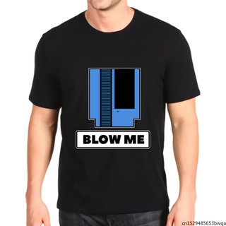 เสื้อยืดลําลอง แขนสั้น พิมพ์ลายกราฟฟิค Blow Me วิดีโอเกม Old School Gamer เข้ากับทุกการแต่งกาย สไตล์สปอร์ต สําหรับผู้ชาย