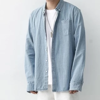MNO.9 Men Demin Shirt Jacket เสื้อแจ็คเก็ตผู้ชาย คลุมแขนยาว