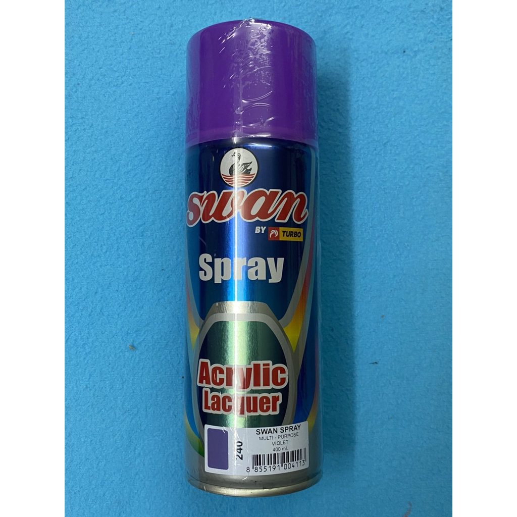สีสเปร์ย สวอน SWAN สีม่วง 1 กระป๋อง(CR145)เบอร์ 240 ขนาด 400 ml ราคาถูก Shopee Lazada