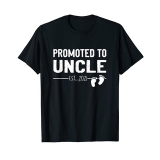 เสื้อยืดลําลอง พิมพ์ลาย Promoted to Uncle - Reveal First Time Uncle เข้ากับทุกการแต่งกาย สําหรับผู้ชาย 933398S-5XL