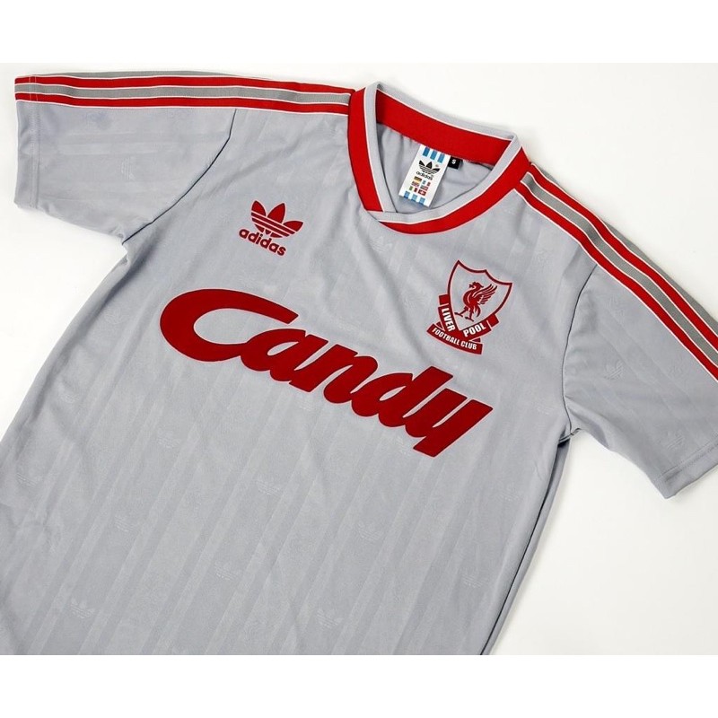 LIVERPOOL AWAY 3RD GREY 1988-1989 CANDY