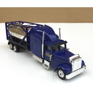 1/87 Trailer Ad Truck หัวลากสีน้ำเงิน รุ่น Freight Liner โฆษณา Brauerei Reichold Hochstahl (รถยาว 15 cm)