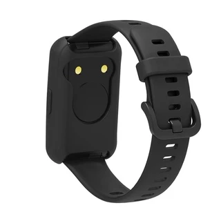 สายรัดซิลิโคนพร้อมเคสเชลล์ฝาครอบป้องกันสร้อยข้อมือสําหรับ Huawei Band 11 Pro 10 9 8 7 6 / Honor Band 7 6