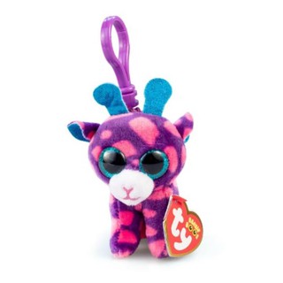 TY ตุ๊กตา ทีวาย Beanie Boos SKY HIGH - pink giraffe clip (Europe)