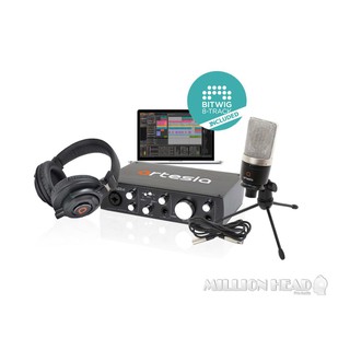 ARTESIA : a22xt Studio Pack (ชุดอัดเสียงคุณภาพดีมาพร้อม Interface, Mic condenser, Headphone, Stand Table,Cable XLR)