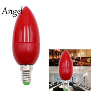 LED Candle Light Bulbs Red Fortune Lamp God Lights Energy Saving,E14