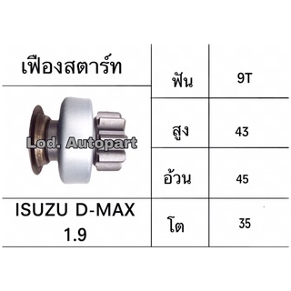 เฟืองสตาร์ทISUZU D-MAX1.9