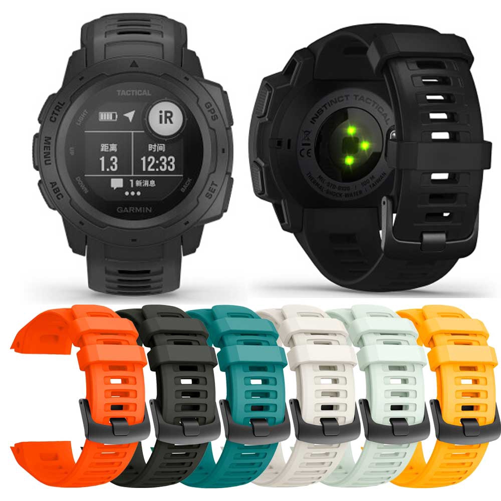 สายนาฬิกาซิลิโคนสําหรับ Garmin Instinct | Shopee Thailand