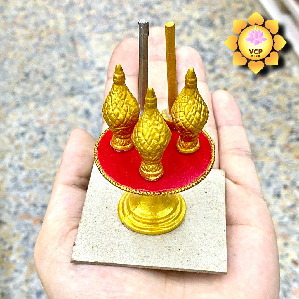 เครื่องทองน้อย (งานจิ๋ว) สูง 2/3/4/5/6/7 นิ้ว