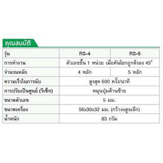 UNION RS-5 เครื่องนับจำนวนแบบคันโยก Model : RS-5