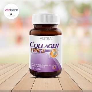 Vistra Collagen Type II (30 เม็ด ) 1ขวด วิสทร้า คอลลาเจน ไทพ์ทู