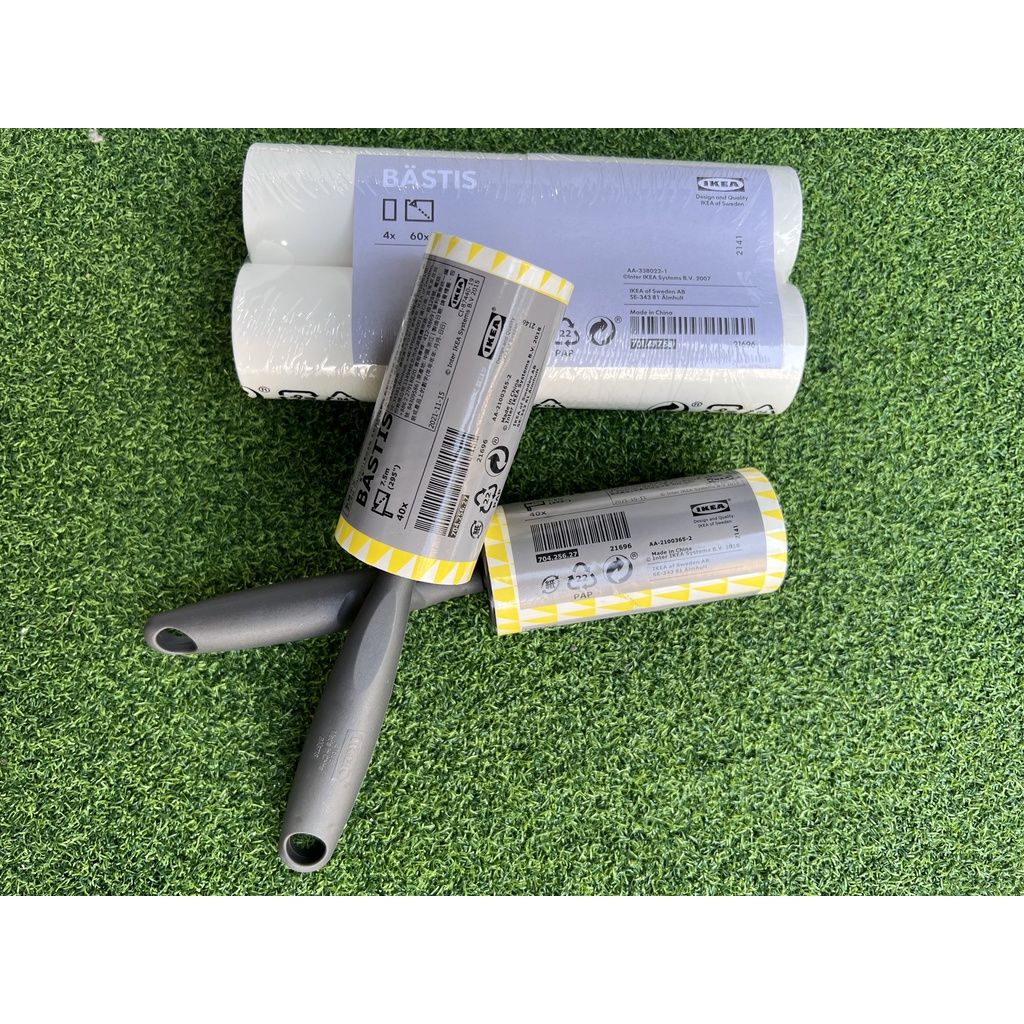 IKEA อิเกีย BASTIS ลูกกลิ้งเก็บขน ลูกกลิ้งเก็บฝุ่น ลูกกลิ้งเก็บผม ลูกกลิ้งทำความสะอาด ขนแมว ลูกกลิ้ง